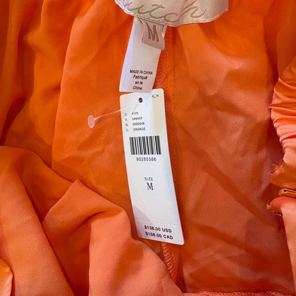 Anthropologie Hutch Pleated Orange Pleated Skort‎ - Picture 3 of 5